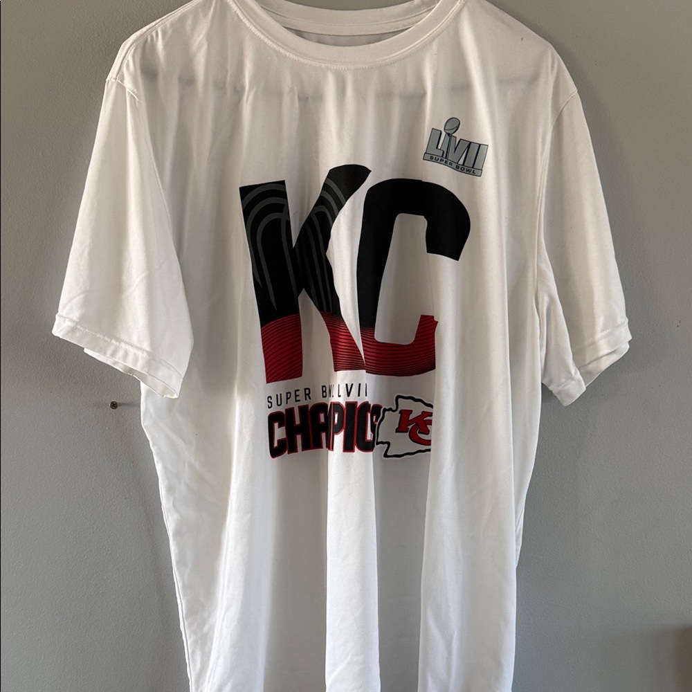 White KC Champions Short Sleeve Tee